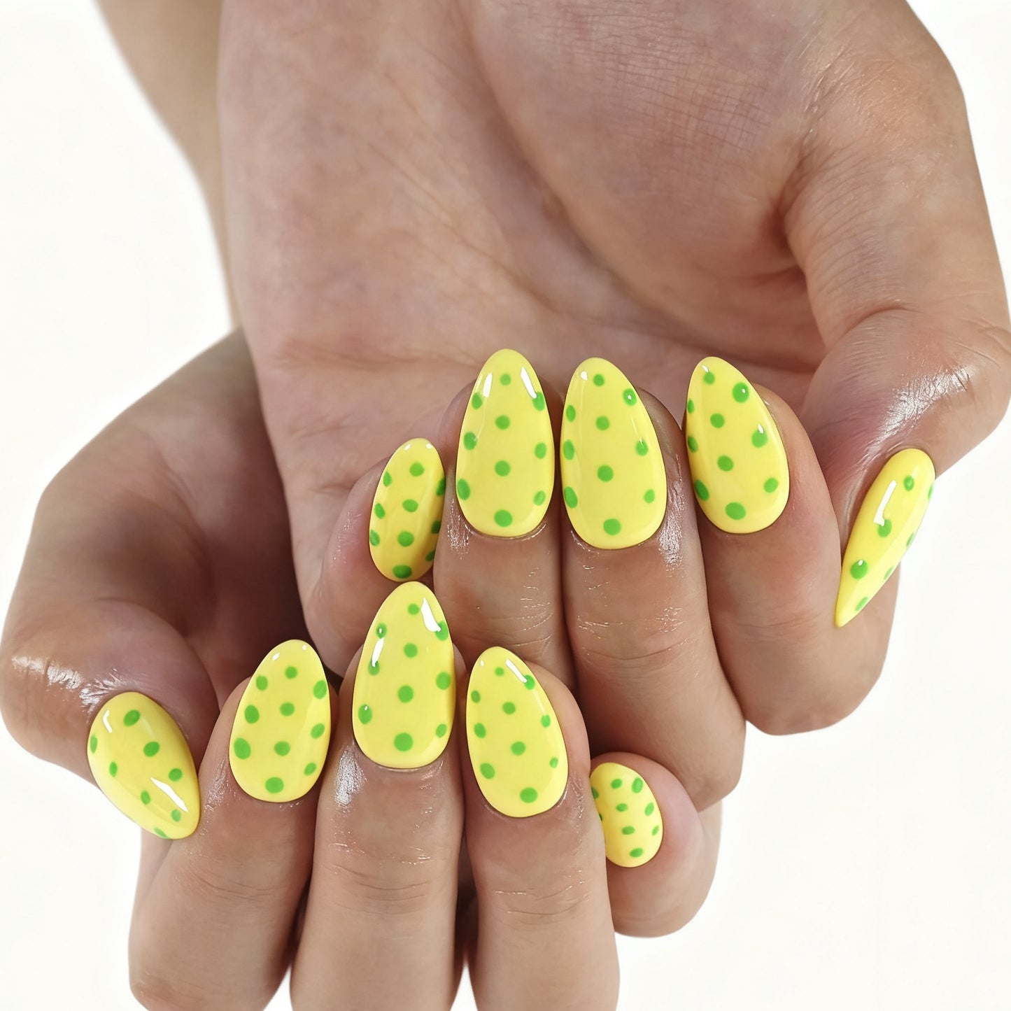 Naivelle Press On Nails Short Yellow-Daily-S137