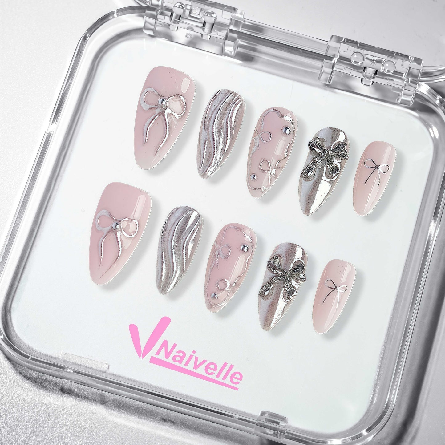 NaivellePressOnNailsMiddlePink-Wedding-C2