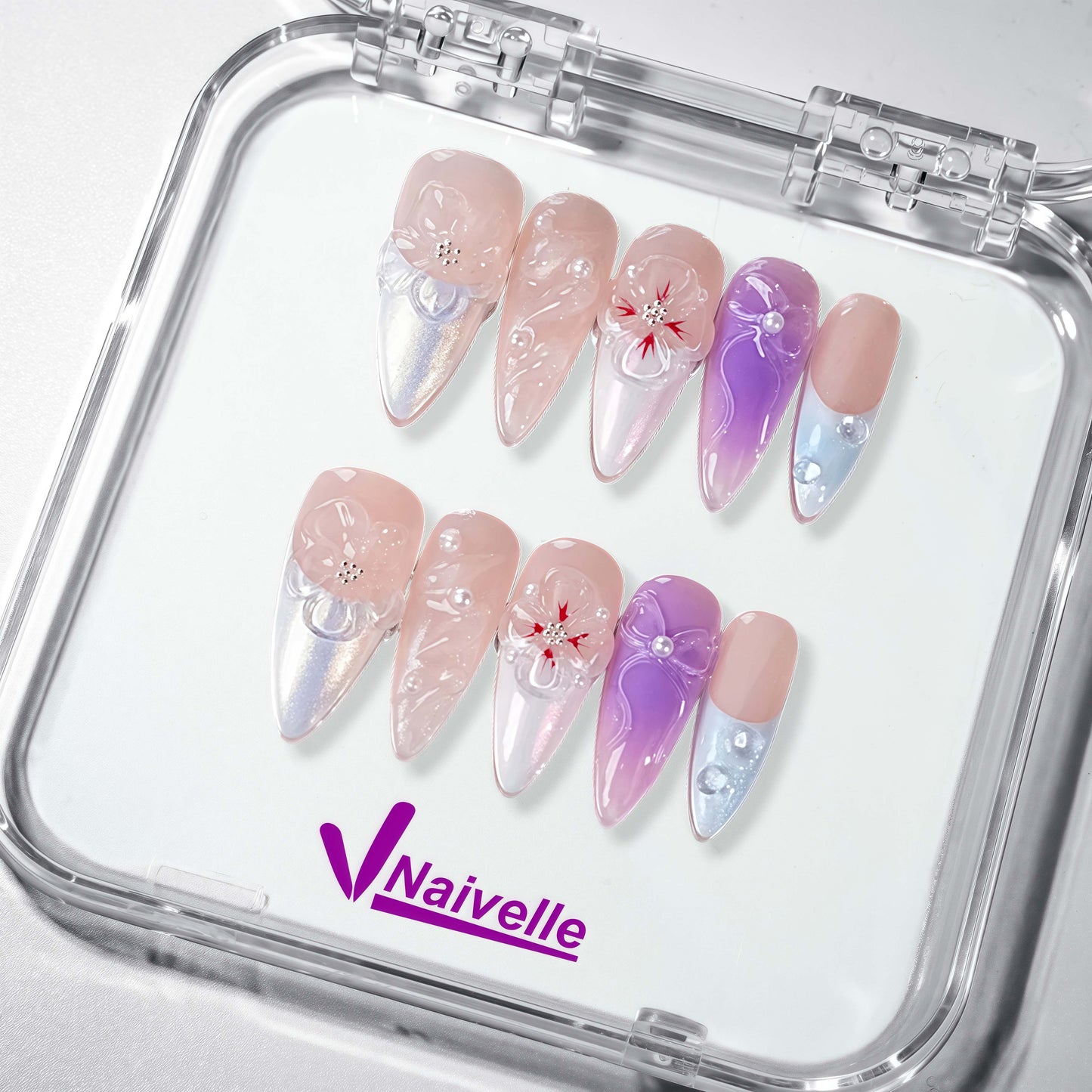 NaivellePressOnNailsMiddlePurple-Party-S34