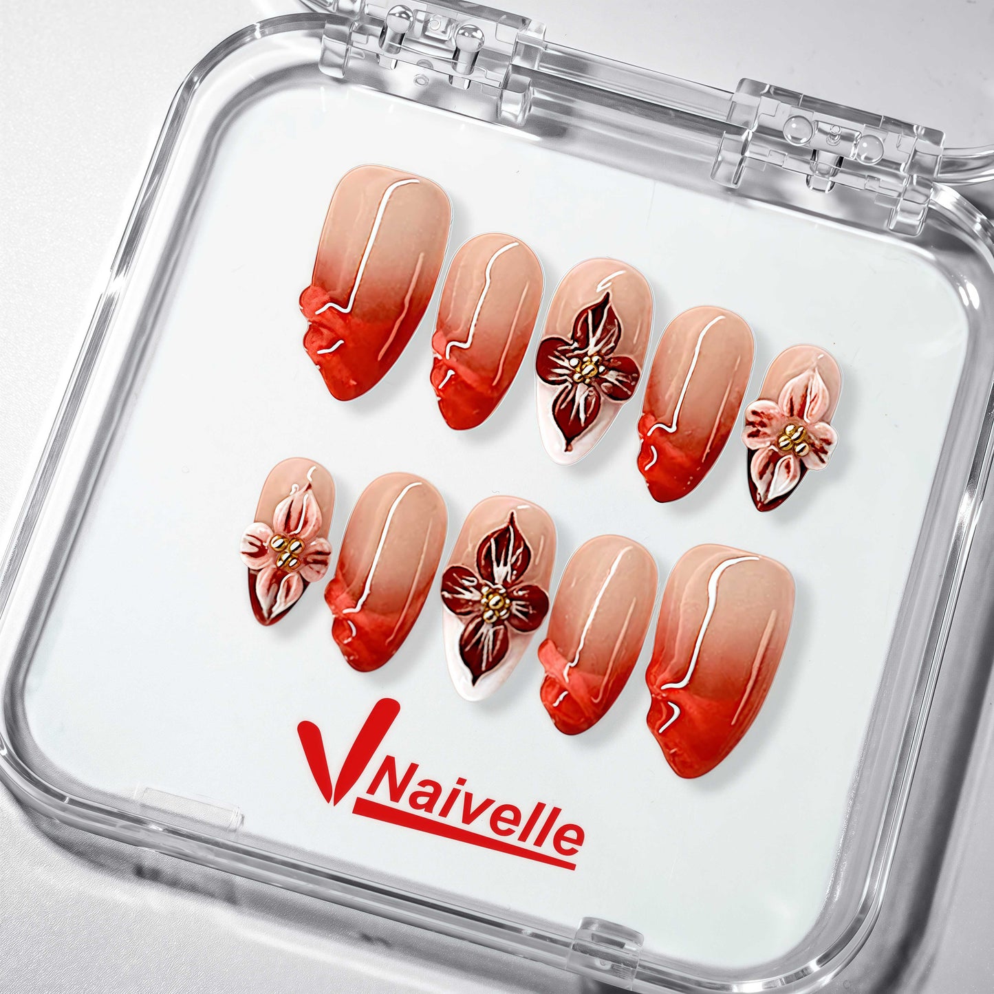 NaivellePressOnNailsMiddleRed-Party-S20