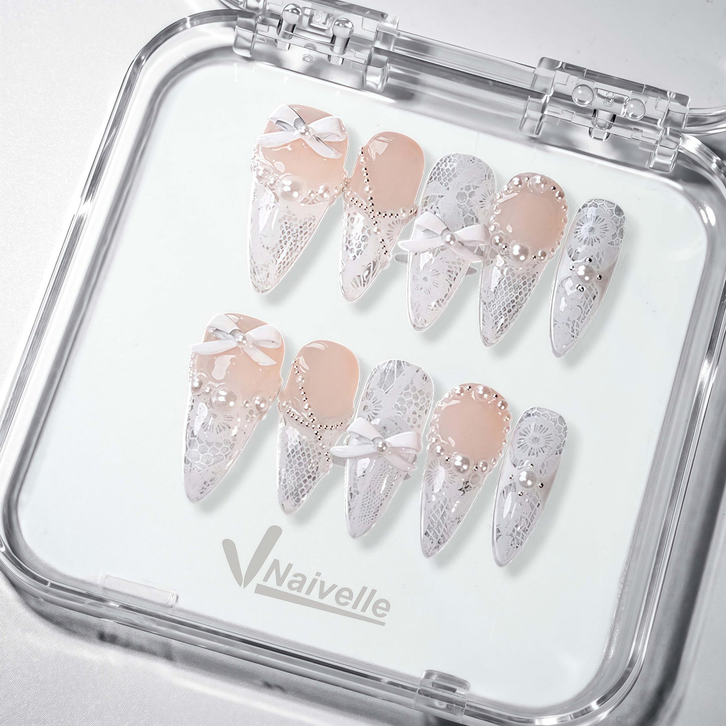 NaivellePressOnNailsMiddleWhite-Wedding-S32
