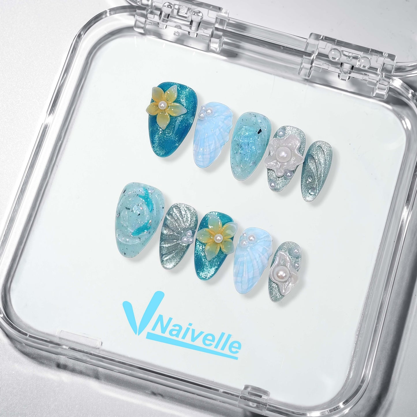 NaivellePressOnNailsShortBlue-Party-S53