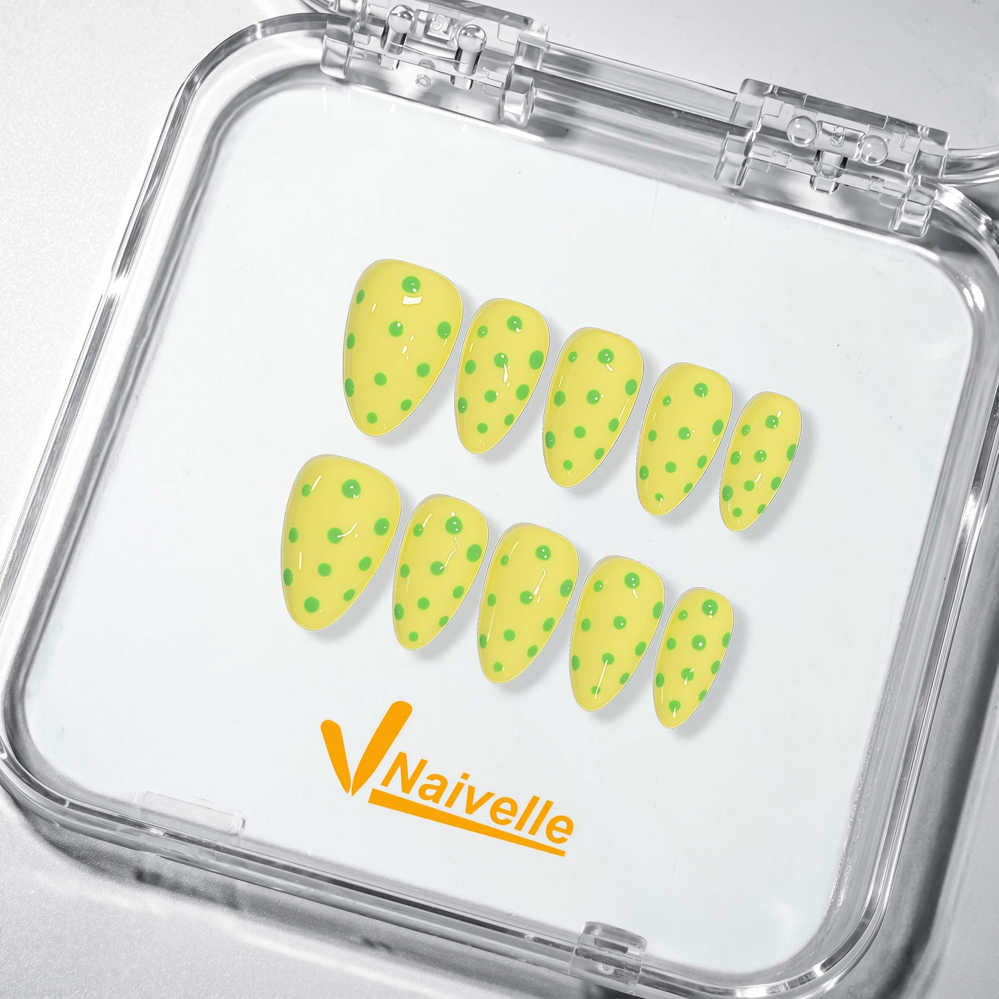 Naivelle Press On Nails Short Yellow-Daily-S137