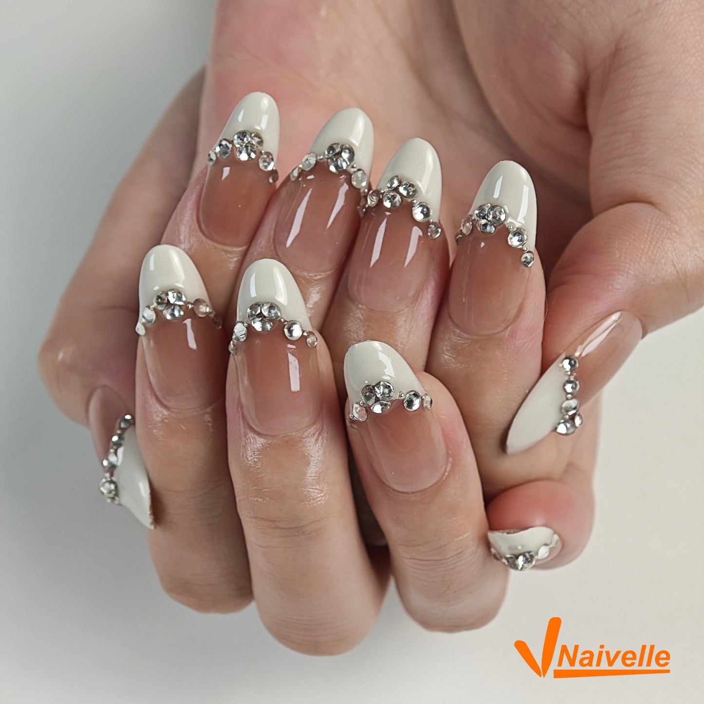 Naivelle Press On Nails Short Pink-Wedding-C29