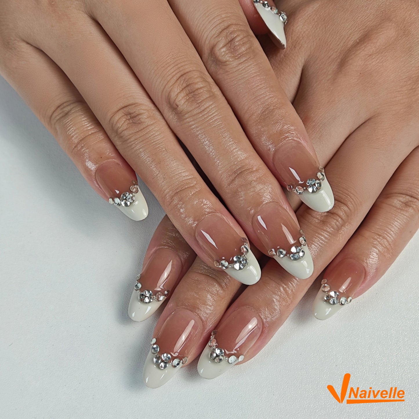 Naivelle Press On Nails Short Pink-Wedding-C29