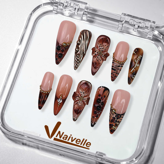 NaivellePressOnNailsLongBrown-Autumn-S12