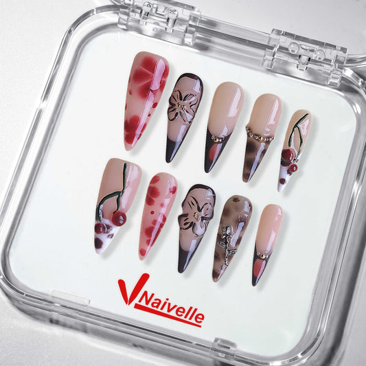 NaivellePressOnNailsLongBrown-Fall-C23