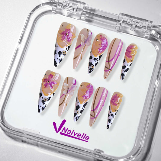 NaivellePressOnNailsLongPurple-Party-C25