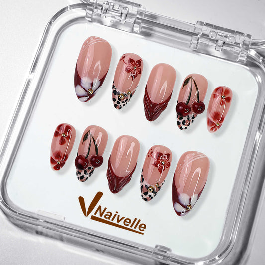 NaivellePressOnNailsLongRed-Party-S14