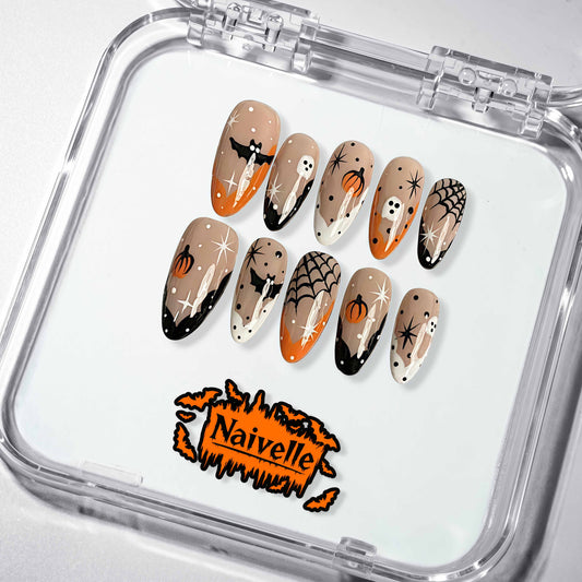 NaivellePressOnNailsMiddleBeige-Halloween-S82