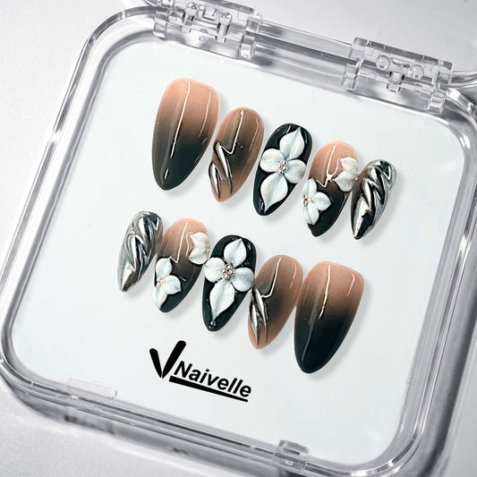 NaivellePressOnNailsMiddleBlack-Party-S63