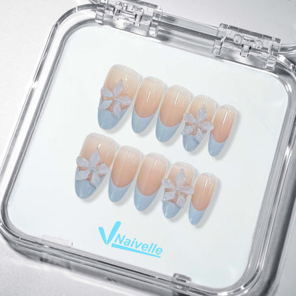 Naivelle Press On Nails Middle Blue-Party-S144