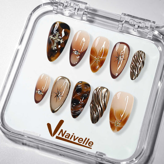 NaivellePressOnNailsMiddleBrown-Autumn-S8