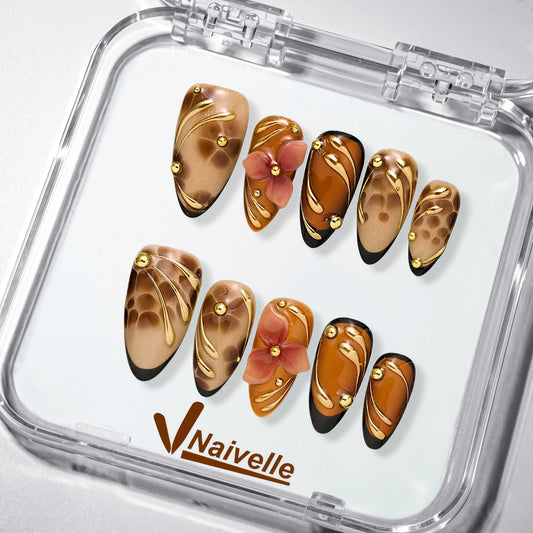 NaivellePressOnNailsMiddleBrown-Fall-S24
