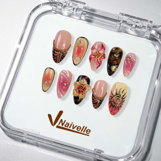 NaivellePressOnNailsMiddleColor-Party-S40