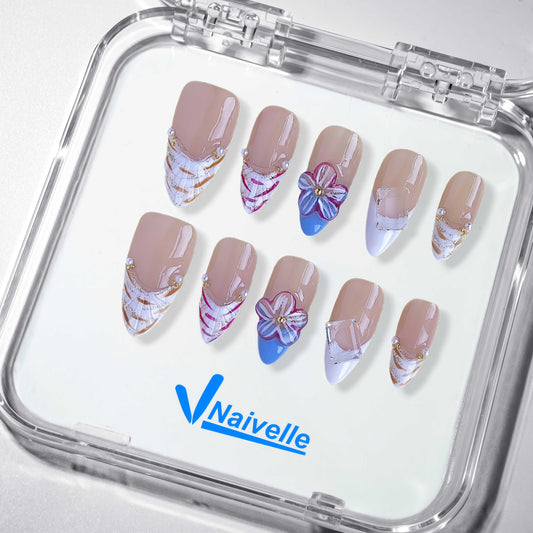NaivellePressOnNailsMiddleNudeBeige-Party-C26