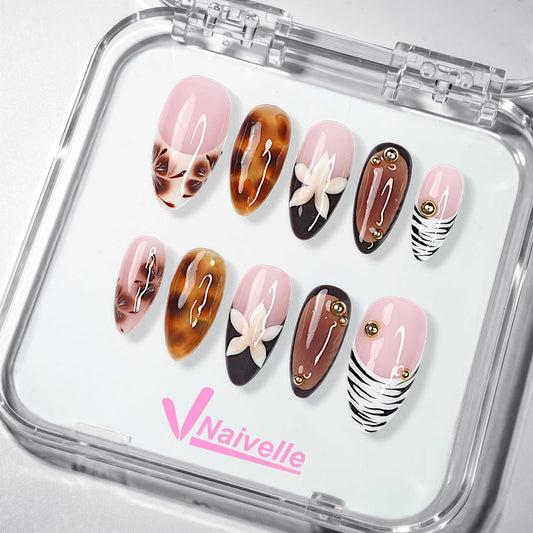 NaivellePressOnNailsMiddlePink-Party-S23