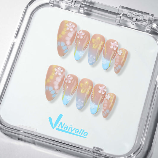 NaivellePressOnNailsMiddlePink-Party-S54