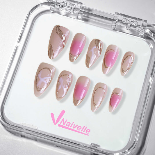 NaivellePressOnNailsMiddlePink-Wedding-C17