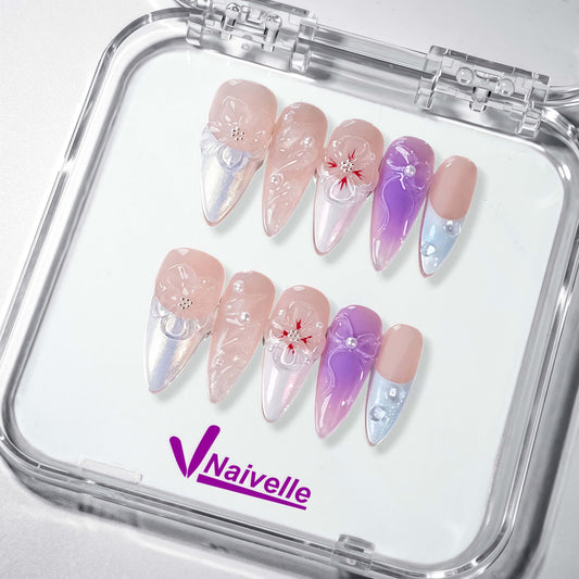 NaivellePressOnNailsMiddlePurple-Party-S34