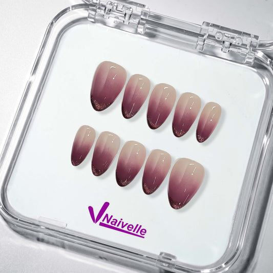 Naivelle Press On Nails Short Nude-Daily-S124