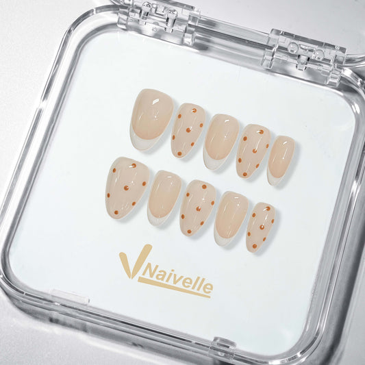 Naivelle Press On Nails Short Nude-Daily-S136