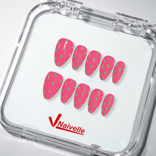 Naivelle Press On Nails Short Pink-Daily-S135
