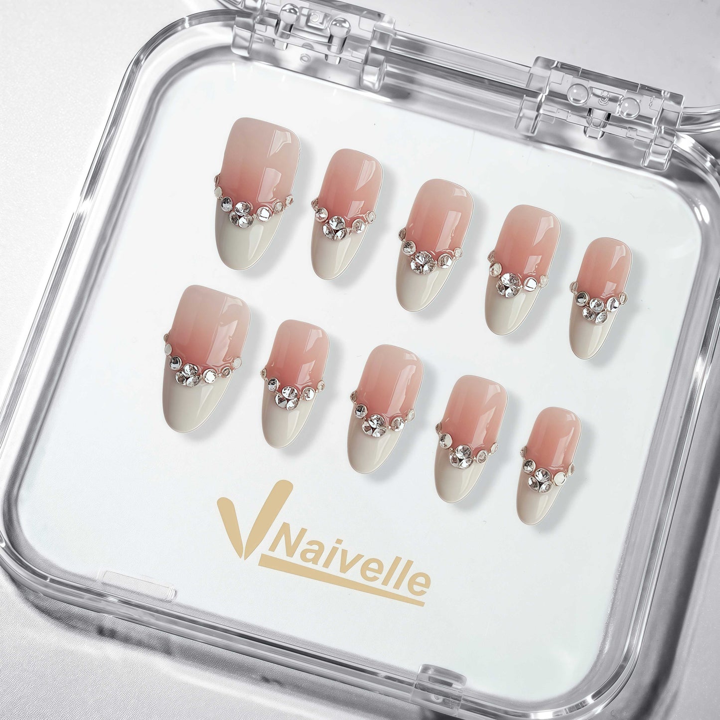 NaivellePressOnNailsShortPink-Wedding-C29