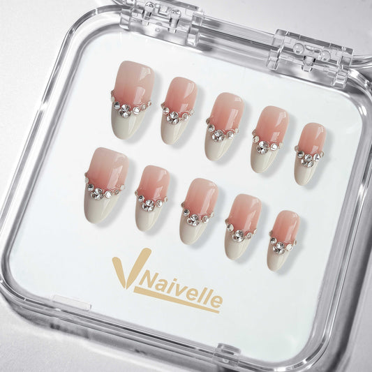NaivellePressOnNailsShortPink-Wedding-C29