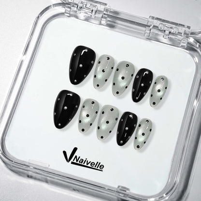 Naivelle Press On Nails Short Silver-Daily-S126