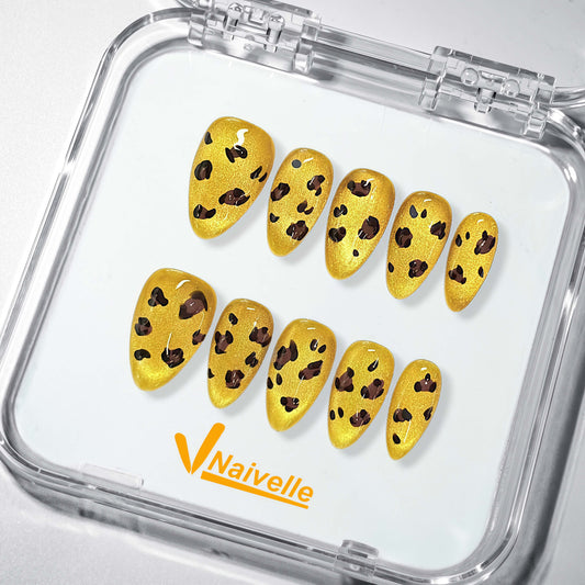 Naivelle Press On Nails Short Yellow-Daily-S121
