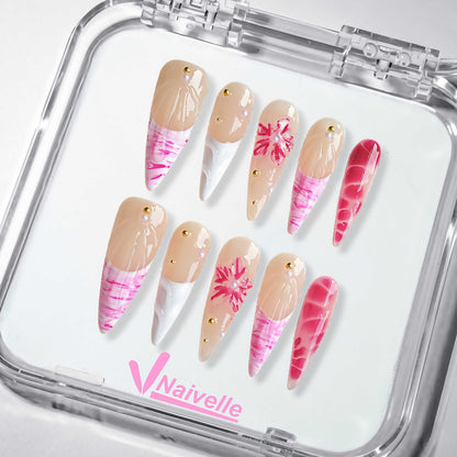 Naivelle_Press_On_Nails_Long_Pink-Wedding-C18