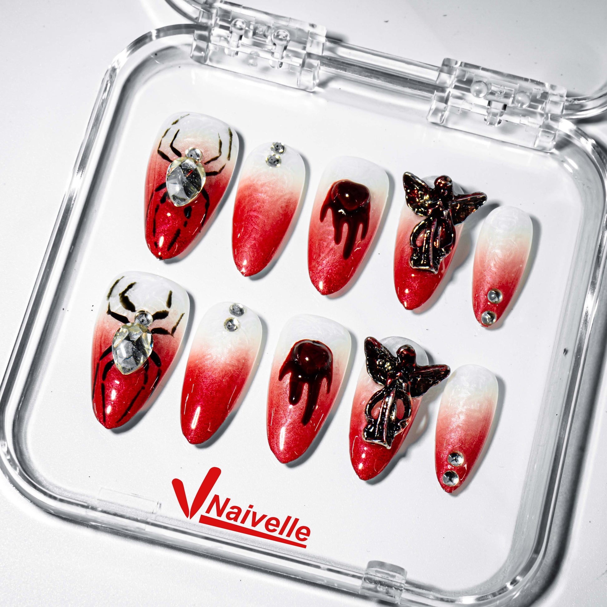 Naivelle_Press_On_Nails_Middle_Red-Halloween_3D_Nailart-A782