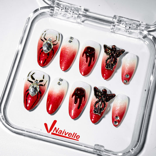 Naivelle_Press_On_Nails_Middle_Red-Halloween_3D_Nailart-A782