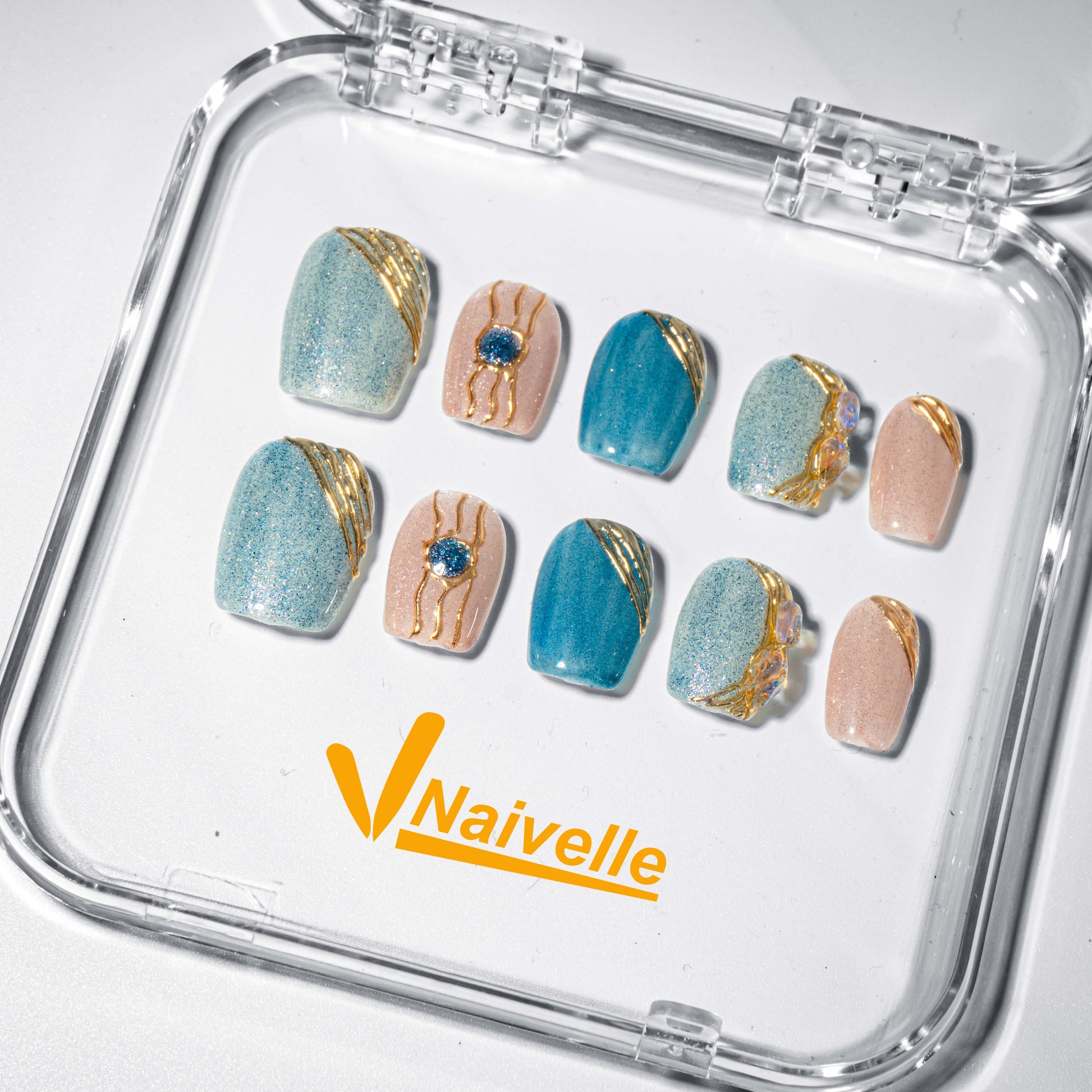 Naivelle_Press_On_Nails_Short_Color-Summer-A432