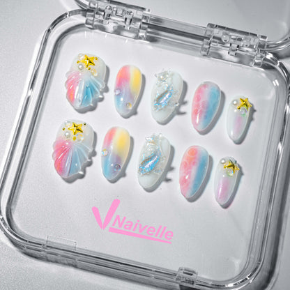 Naivelle_Press_On_Nails_Short_Rainbow-3Dnails-A1960